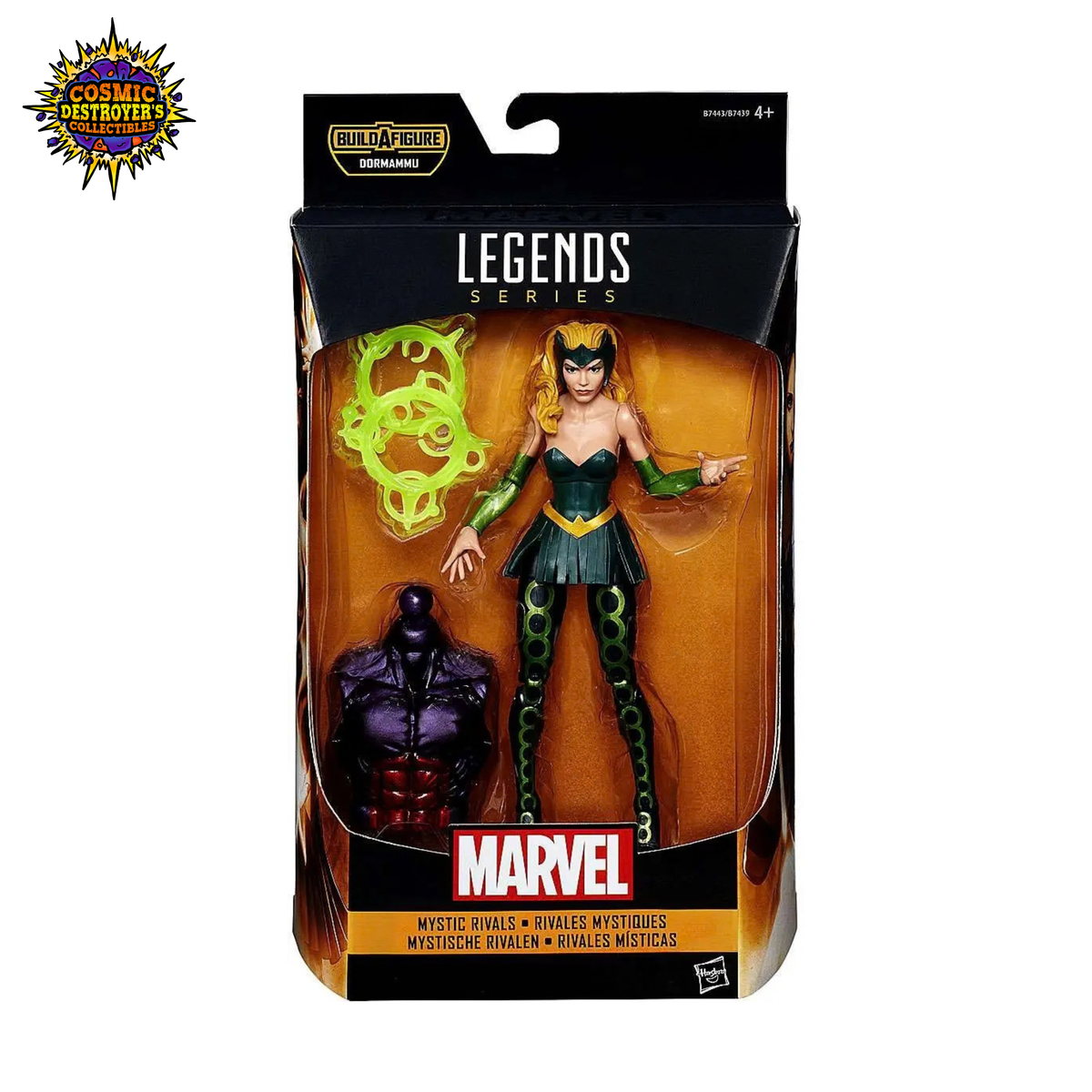 Marvel Legends - Marvel - Mystic Rivals ( Enchantress) - Dormammu BAF - 2016 *RIPPED / DENTED BOX*