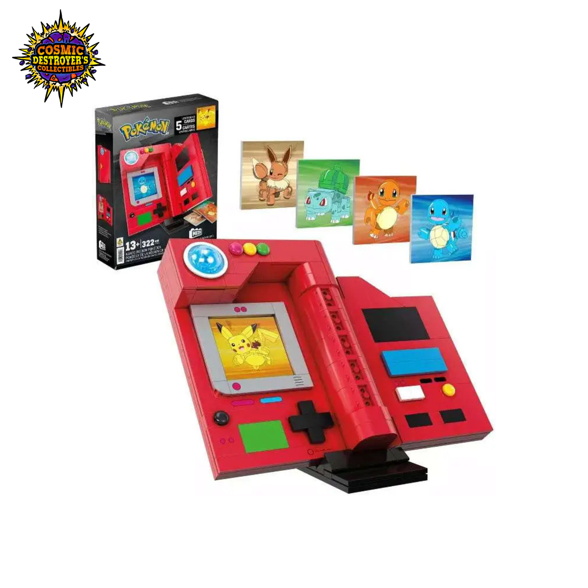 Mega Construx - Pokemon - Kanto Region Pokedex - 2024 (RIPPED BOX SEE PHOTOS)