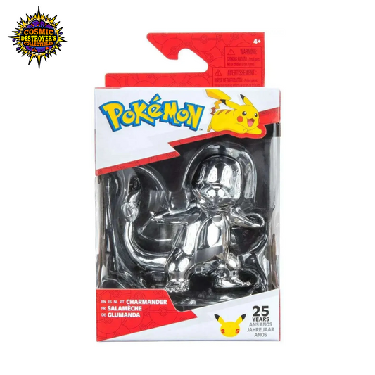 Pokemon - 25th Anniversary - Charmander 3" Figure (Silver) - 2021