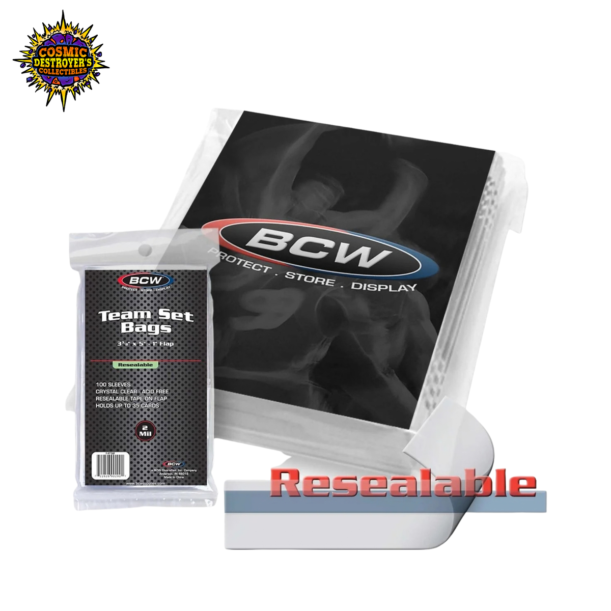 BCW: Resealable Team Set Bags