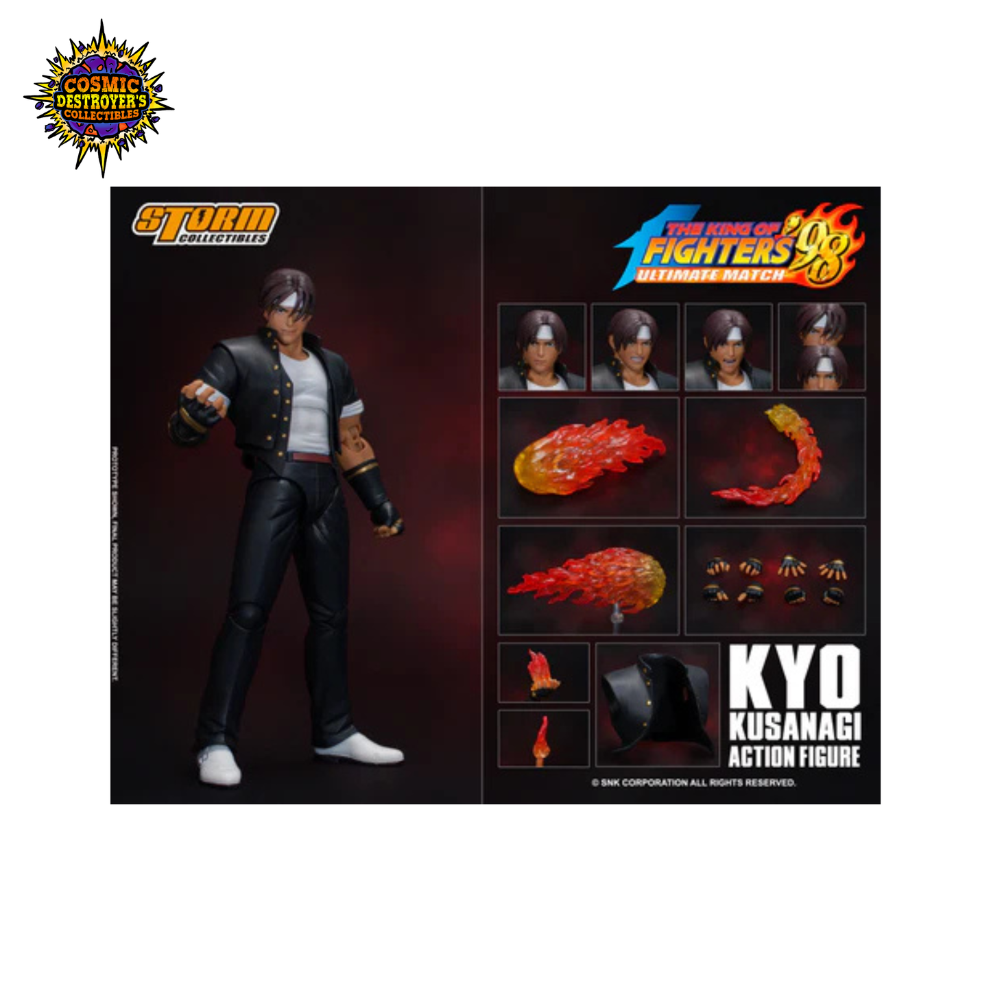 Storm Collectibles - The King of Fighters '98 - Kyo Kusanagi 1/12 Scale Action Figure - OPEN BOX SEE PHOTOS