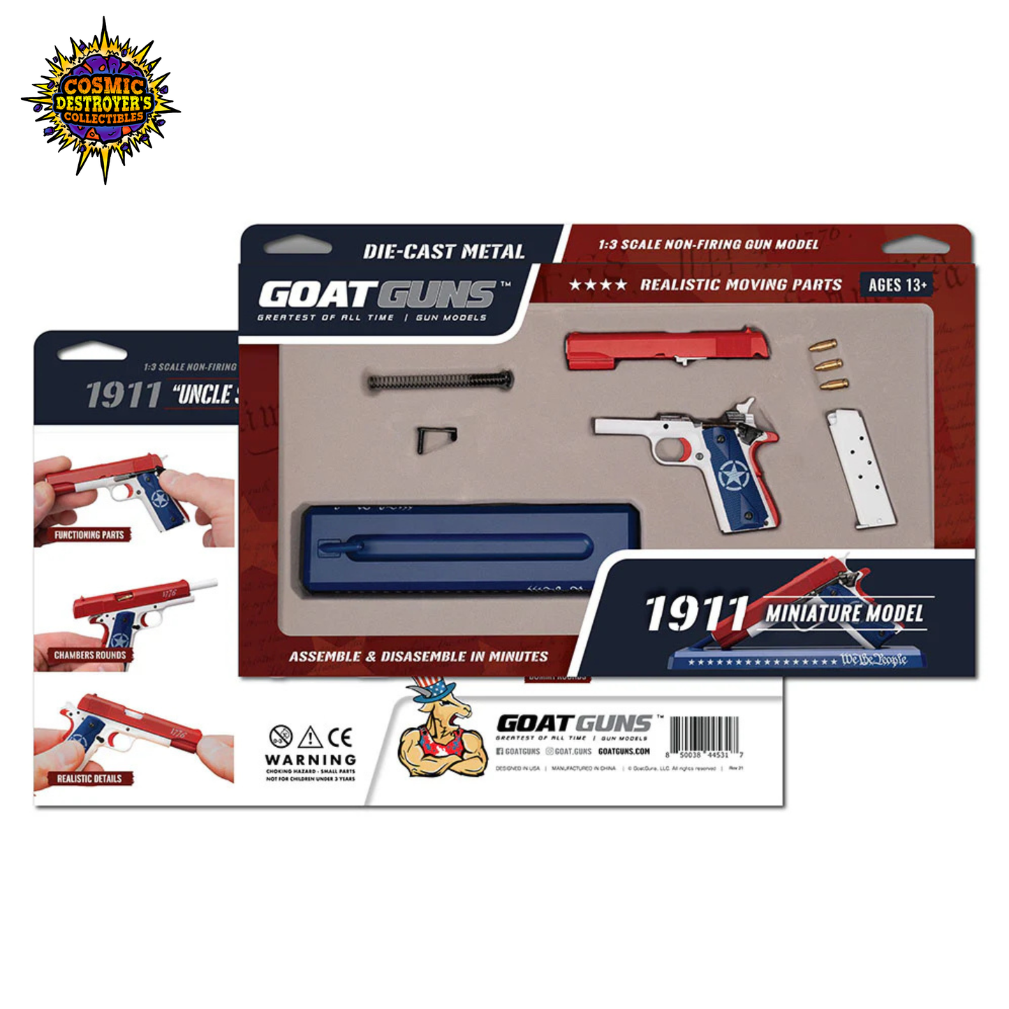 Miniature 1911 Die Cast Model Kit - (1911 Model - USA)