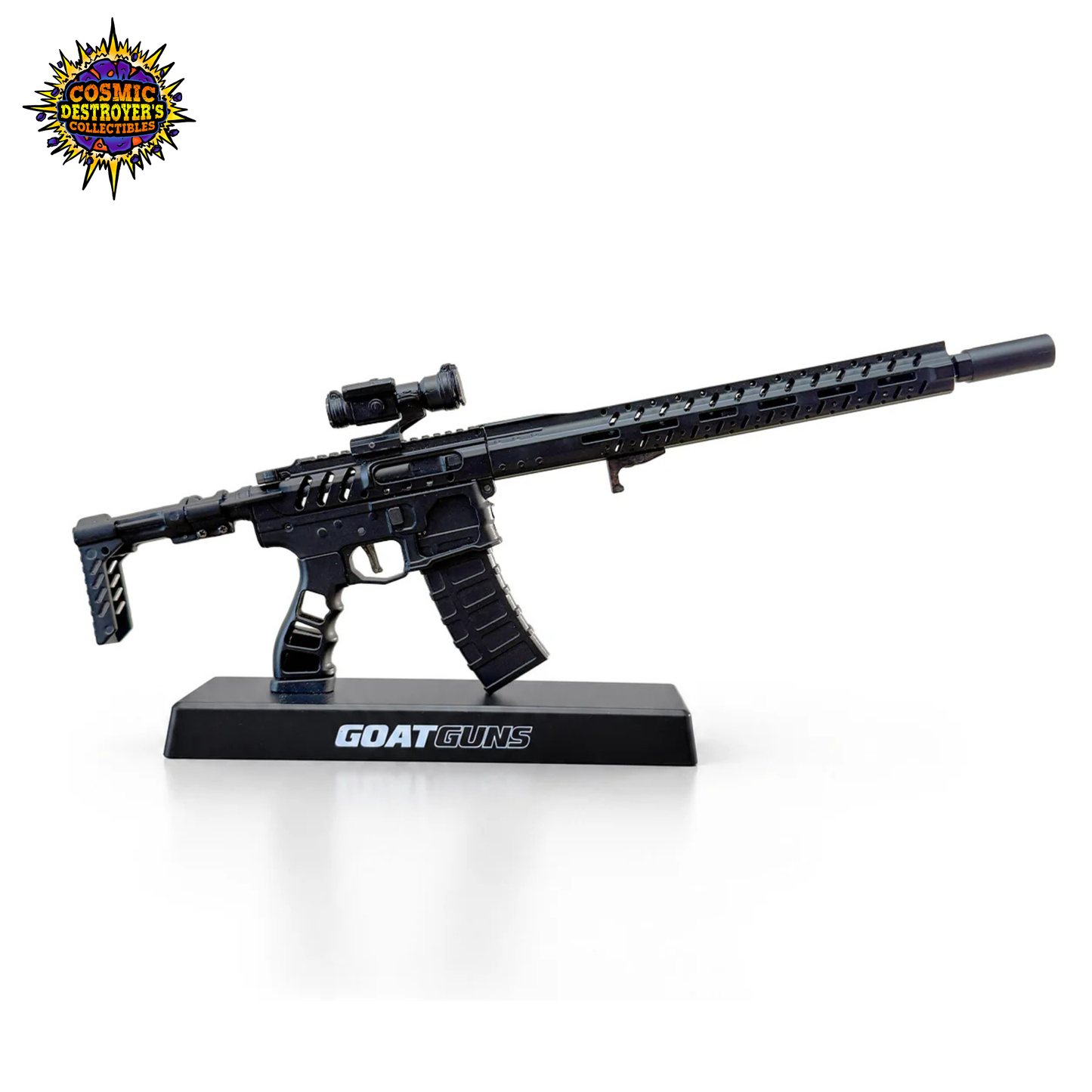 Miniature AR15 Die Cast Model - (AR15 Skeleton Model Black)