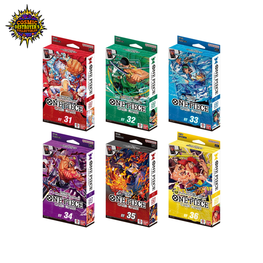 One Piece TCG: Starter Deck 31, 32, 33, 34, 35, 36 Bundle