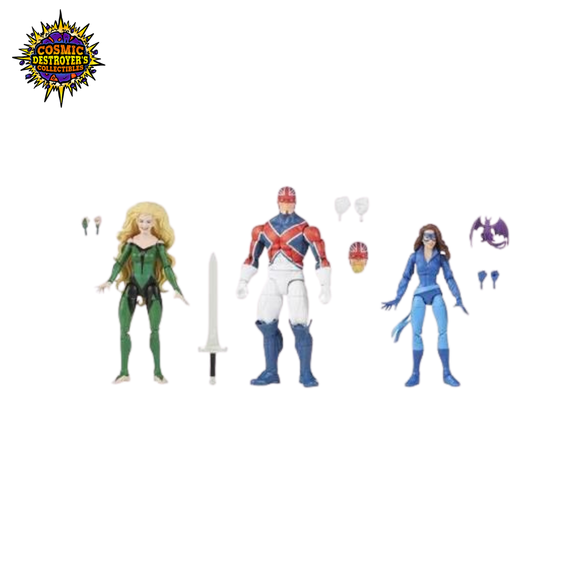 Marvel Legends X-Men Series 3-Pack (Meggan, Captain Britain, Shadowcat)