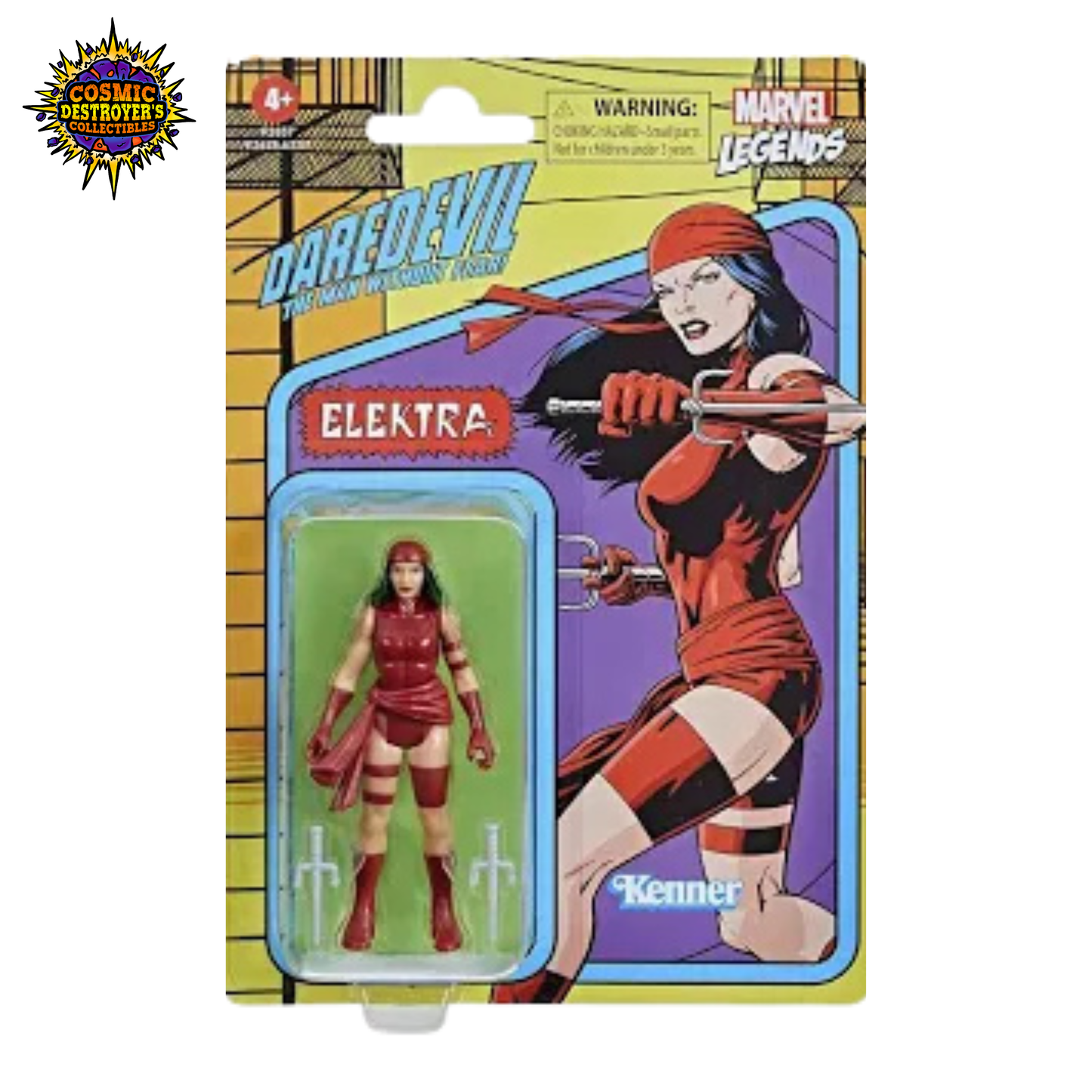 Marvel Legends - Retro Series - Elektra - 3.5" Action Figure (Bad Box)