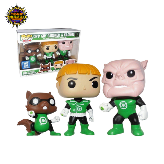 Funko Pop! Heroes - DC Super Heroes - Ch'P, Guy Gardner & Kilowog 3-pack - DC Legion of Collectors Exclusive