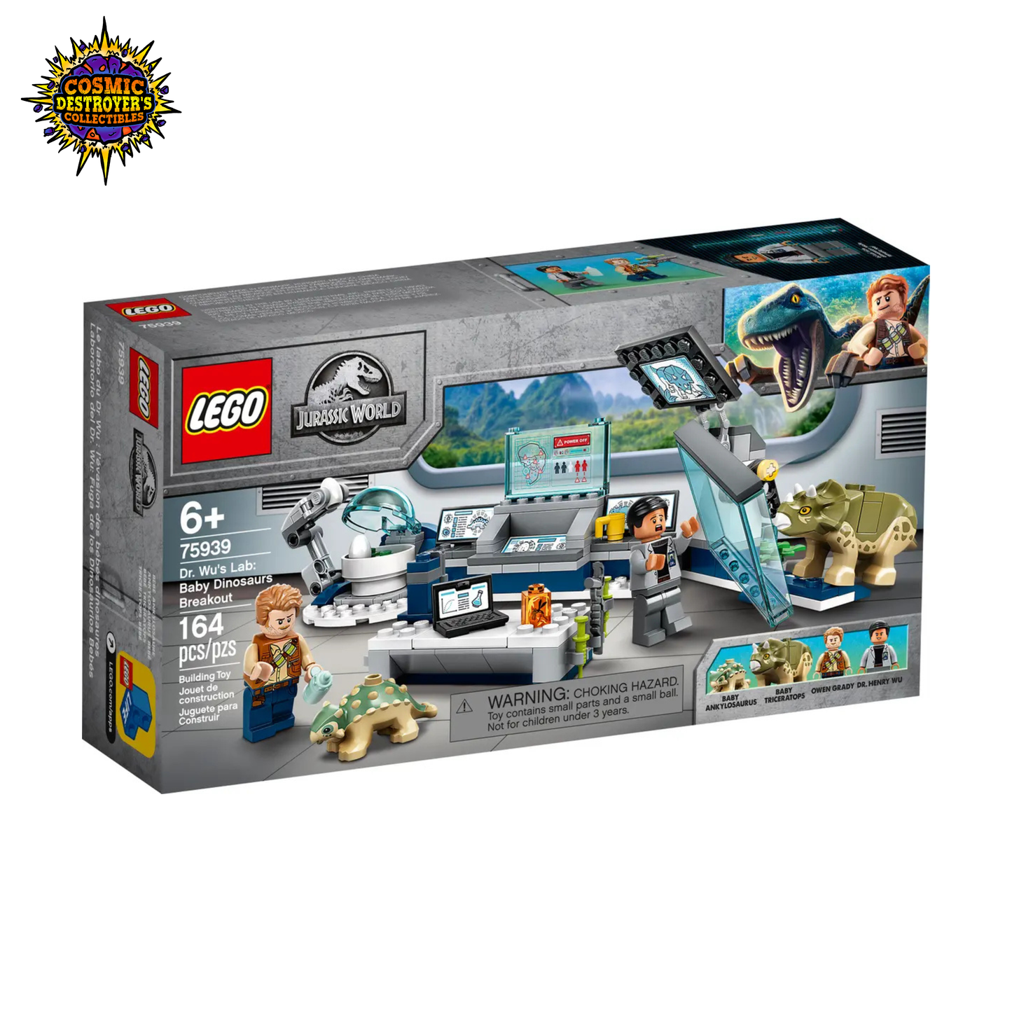 LEGO Jurassic World - Dr. Wu's Lab: Baby Dinosaurs Breakout - 75939
