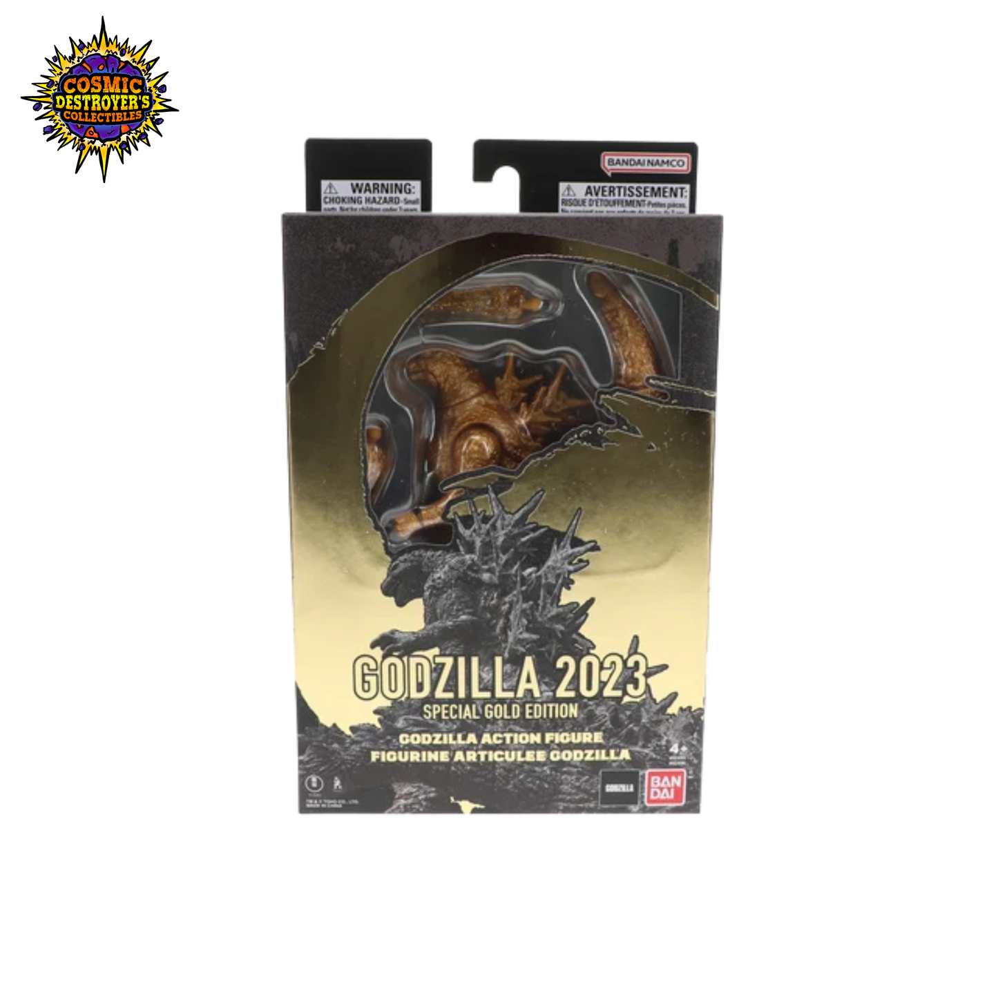 Godzilla Monster Series - Godzilla 2023 - NYCC 2024 Special Gold Edition figure