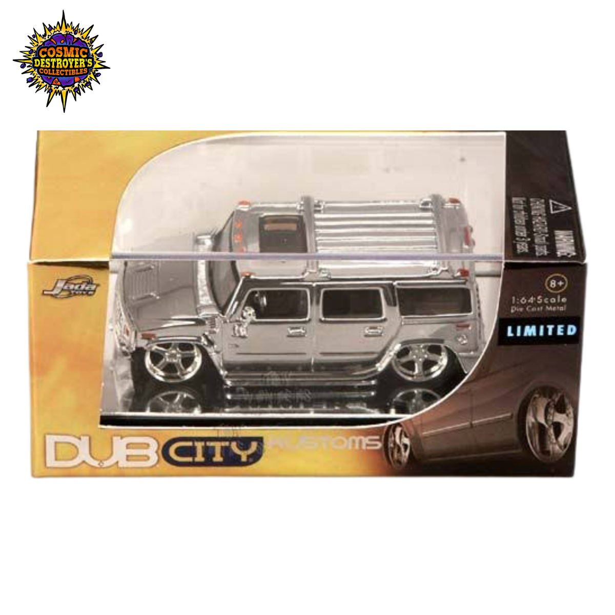 Jada - Dub City Kustoms - Hummer H2 - Limited Edition Chrome - 1:64 Scale - 2006