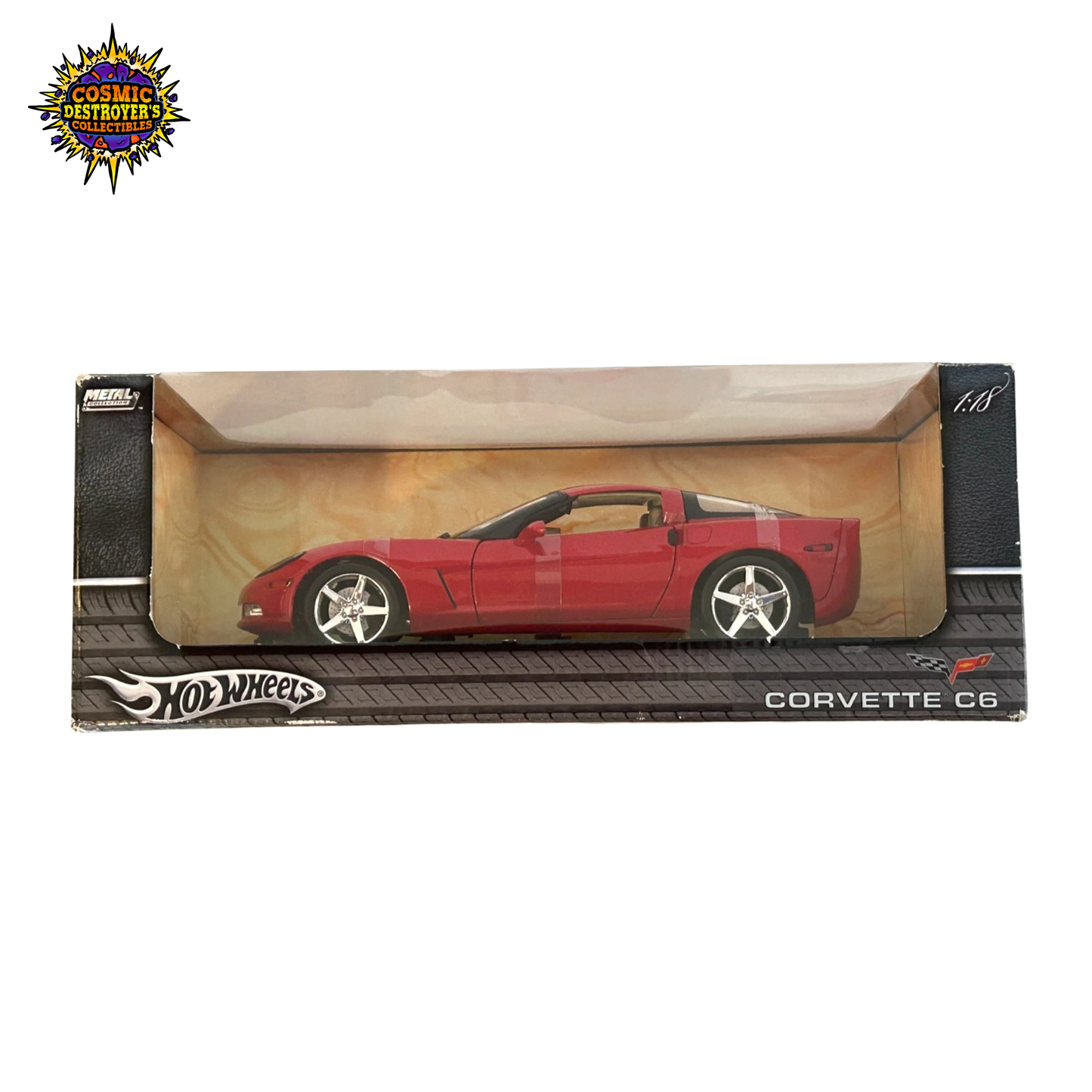 Hot Wheels - Chevrolet Corvette C6 Convertible RED (1:18 Scale