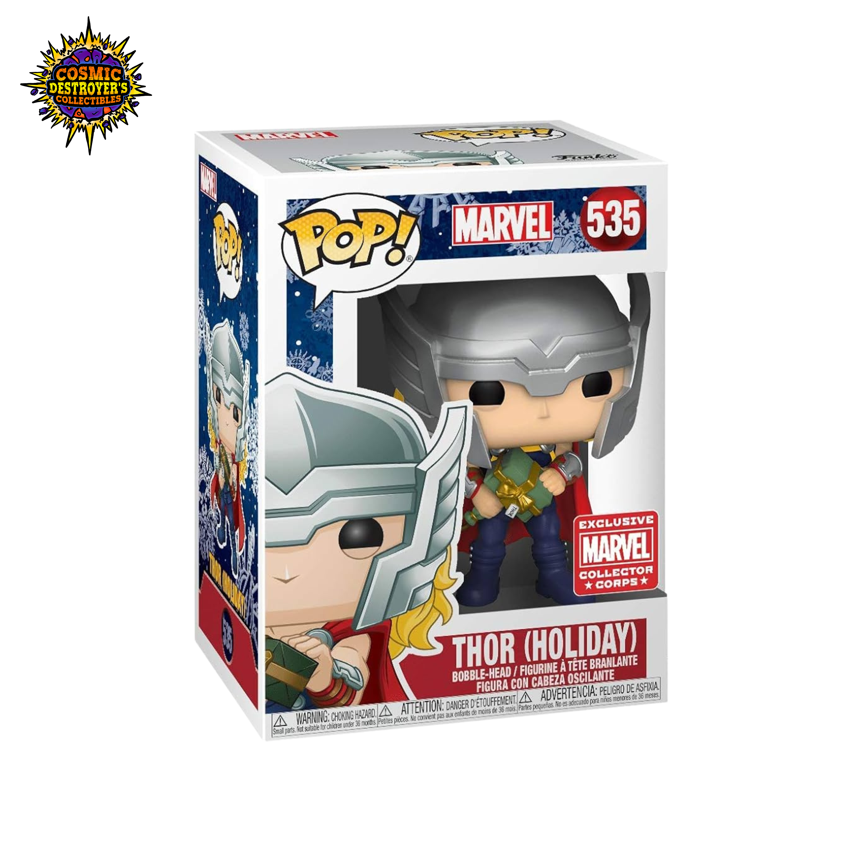 Funko Pop! Marvel - Thor (Holiday) - 535 (Collector Corps Exclusive ...
