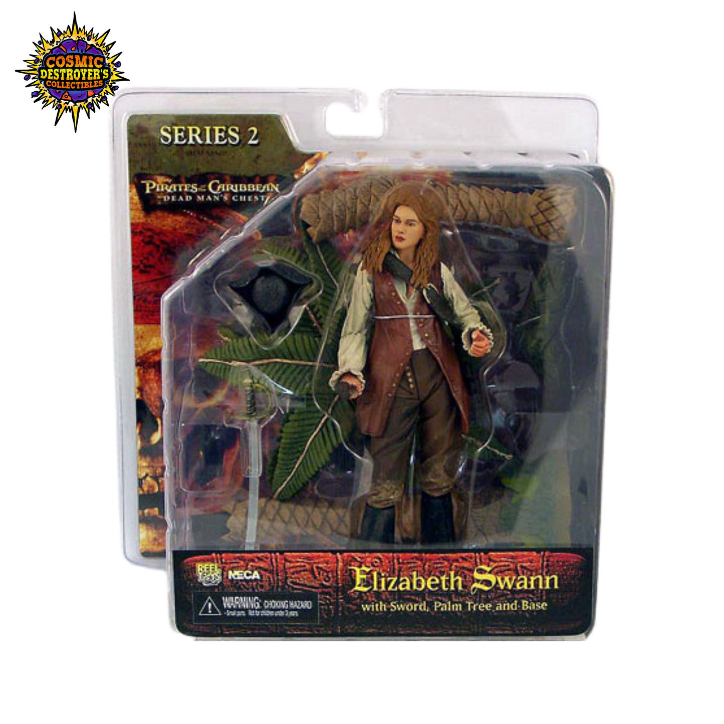 NECA - Pirates of the Caribbean Dead Man's Chest - Elizabeth Swann - Series 2 Action Figure (Yellow Box)