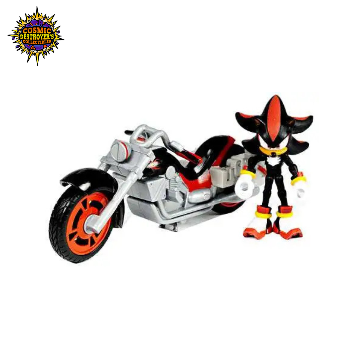 Sonic The Hedgehog - Sega All-Stars Racing - Shadow w/ Dark Rider Motorcycle - 2010