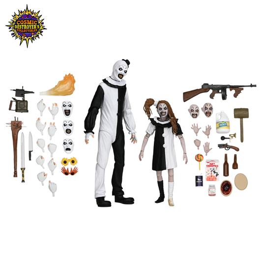 NECA Terrifier 2 - Ultimate Art the Clown and The Little Pale Girl 7" Scale Action Figure 2-Pack