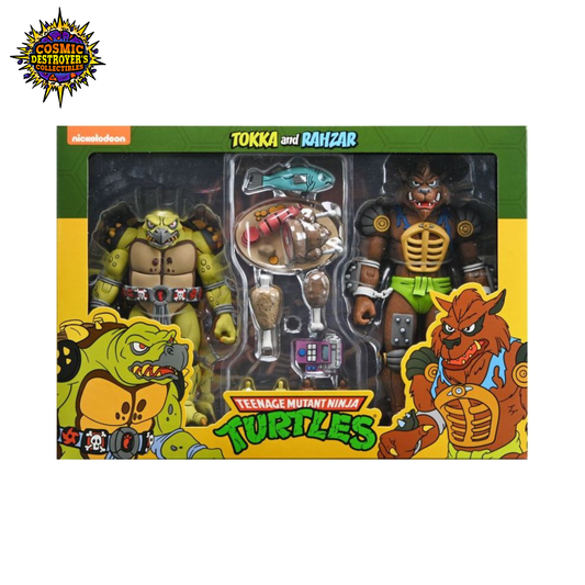 NECA Teenage Mutant Ninja Turtles - Cartoon Tokka & Rahzar - Exclusive Action Figure 2-Pack
