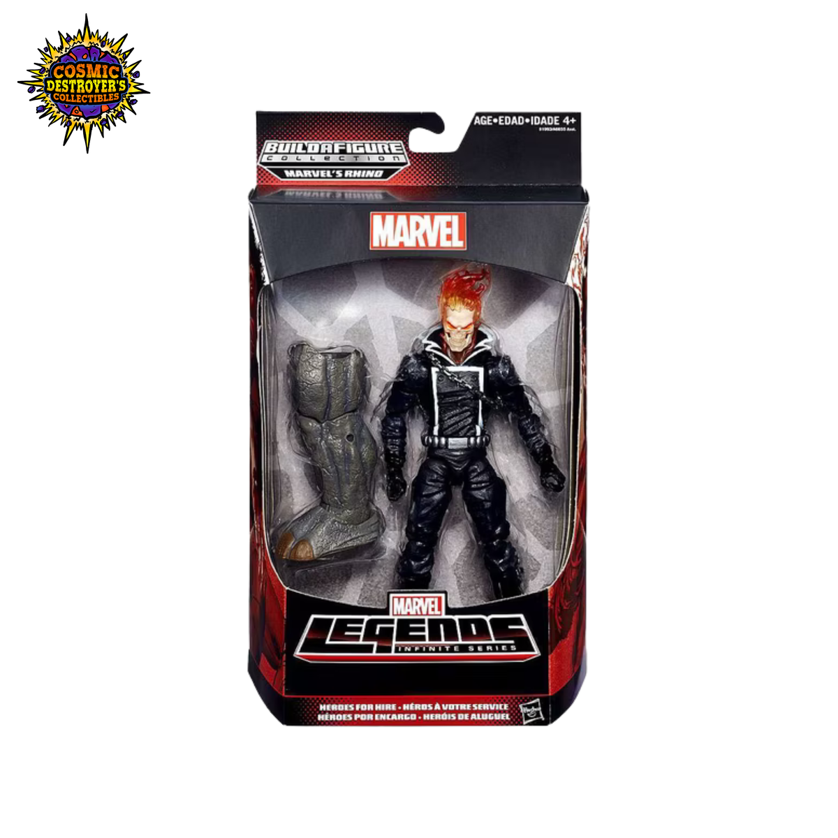 Marvel Legends - infinite Series - Heroes for Hire (Ghost Rider) - Marvel's Rhino BAF