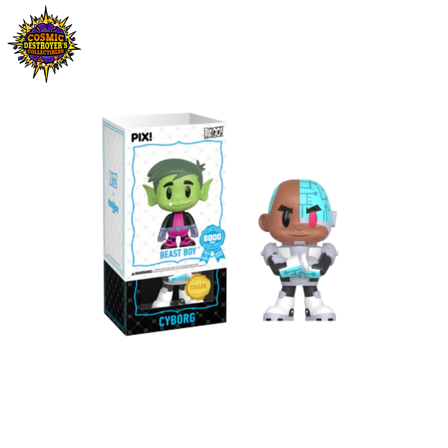 Thrilljoy PIX! Teen Titans Go! CYBORG - CHASE (Beast Boy)