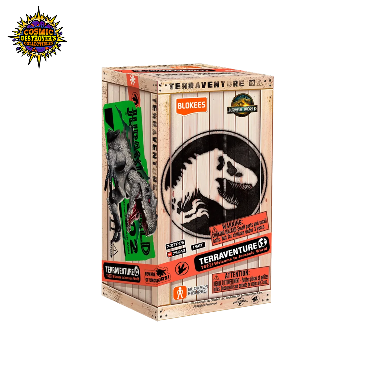 Jurassic World Blokees: Terraventure TS 02 Welcome to Jurassic World - Sealed Box of 12 Model Kits