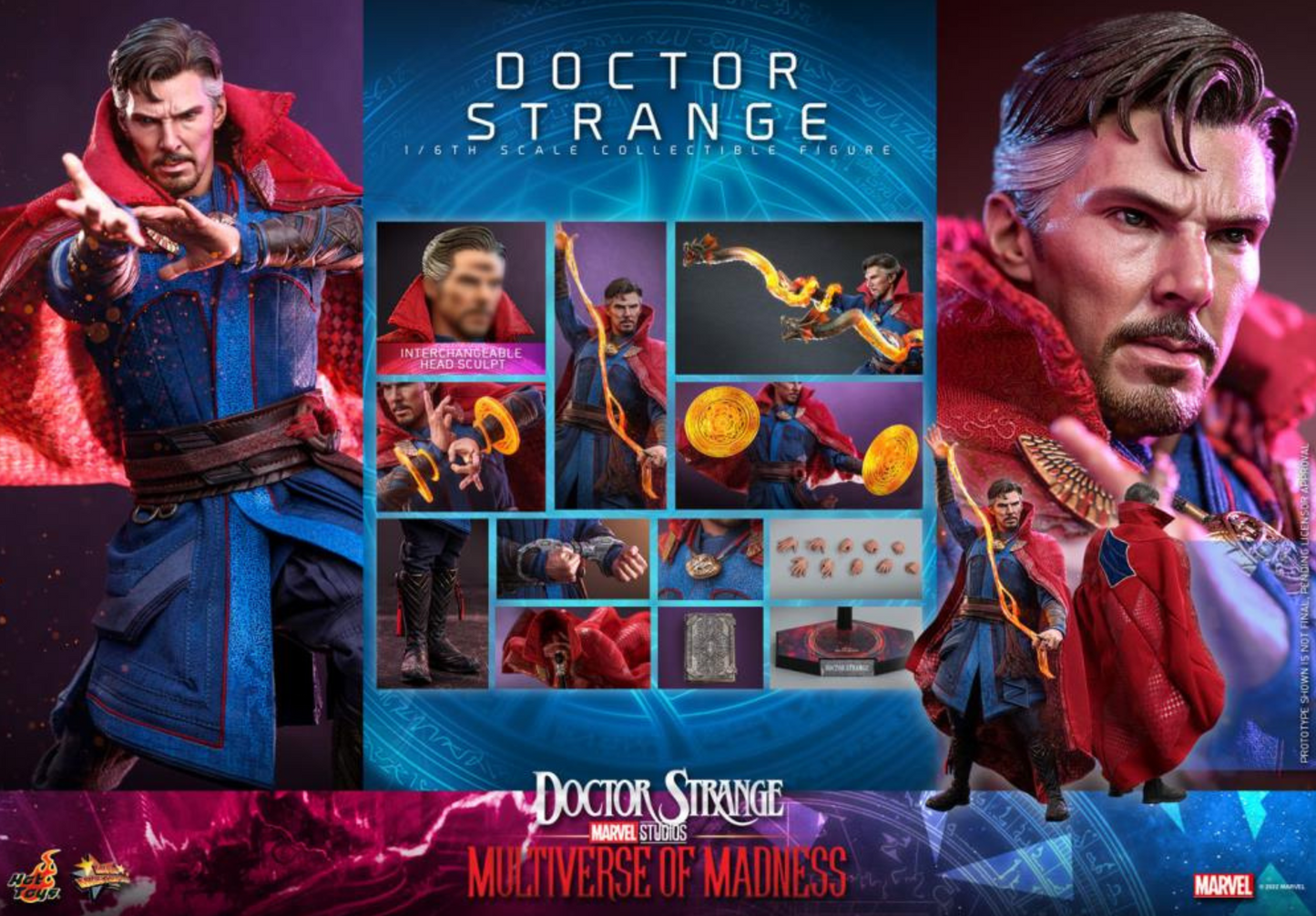 Hot Toys - Doctor Strange in the Multiverse of Madness - Doctor Strange 1/6th Scale Collectible Figure - MMS645 (OPEN BOX)