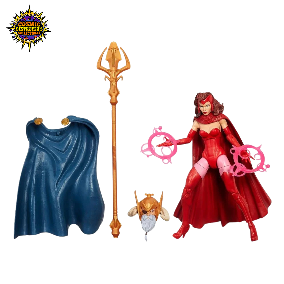 Marvel Legends - Infinite Series - Maidens of Might (Scarlet Witch) - The Allfather BAF *SEE PHOTOS*