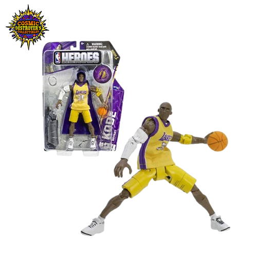 NBA Heroes - Kobe Bryant (LA Lakers #24) - 6" Action Figure - Series 1 - 2014 *Damaged Cardstock* *SEE PHOTOS*