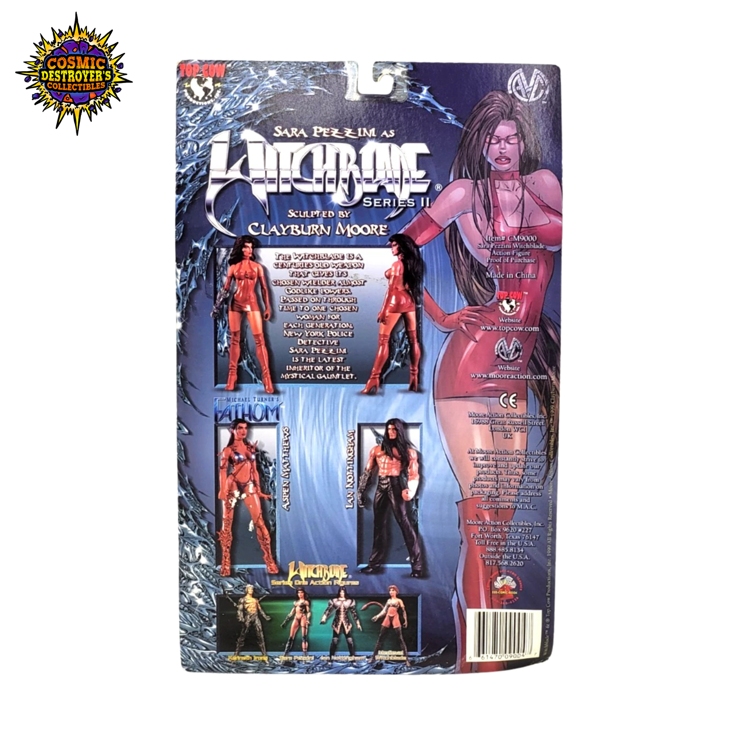 Moore Action Collectibles - Sara Pezzini as Witchblade - Diamond Exclusive 6" Action Figure (Yellowing Bad Box)