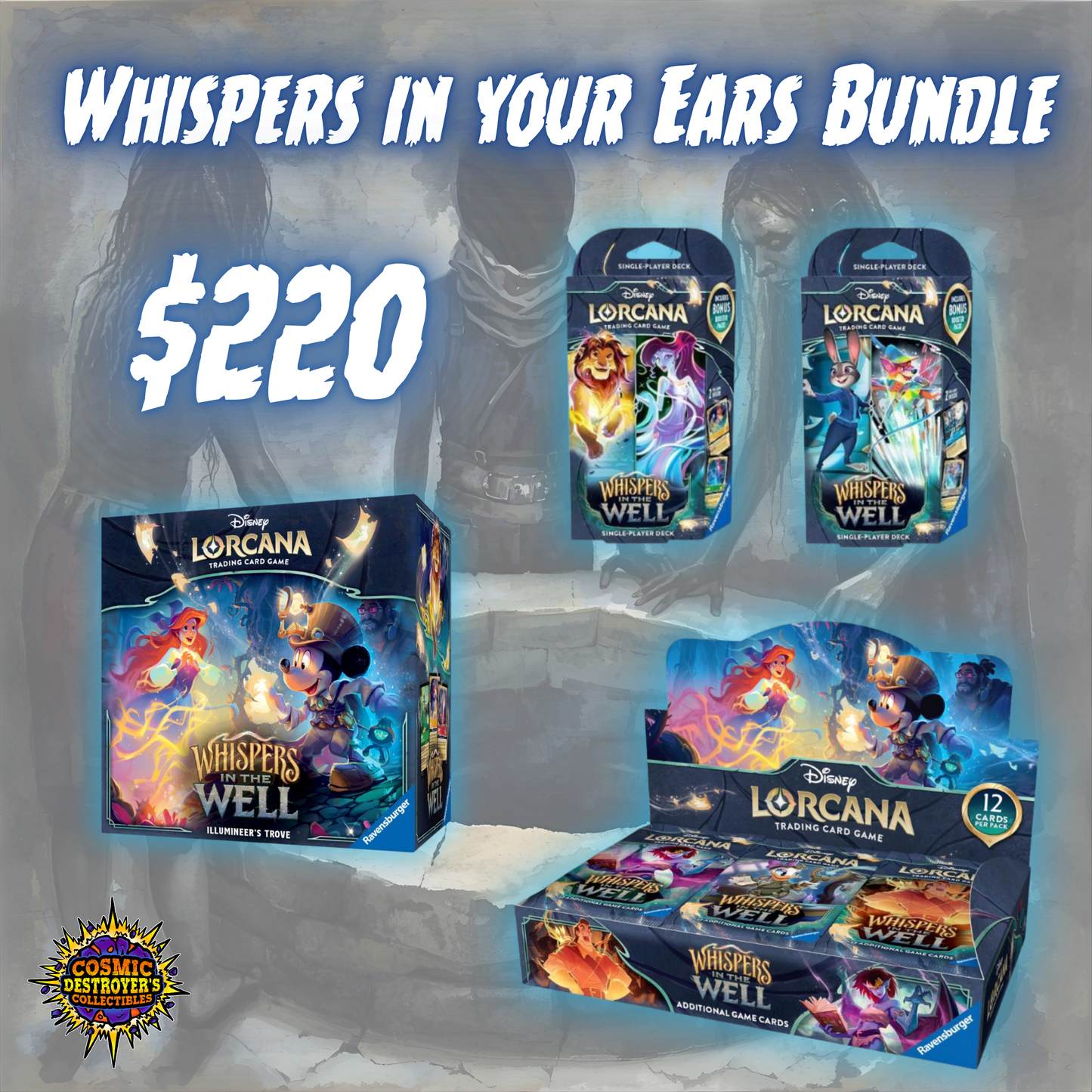 Disney Lorcana: Whispers in the Well (Whispers In Your Ear Bundle)