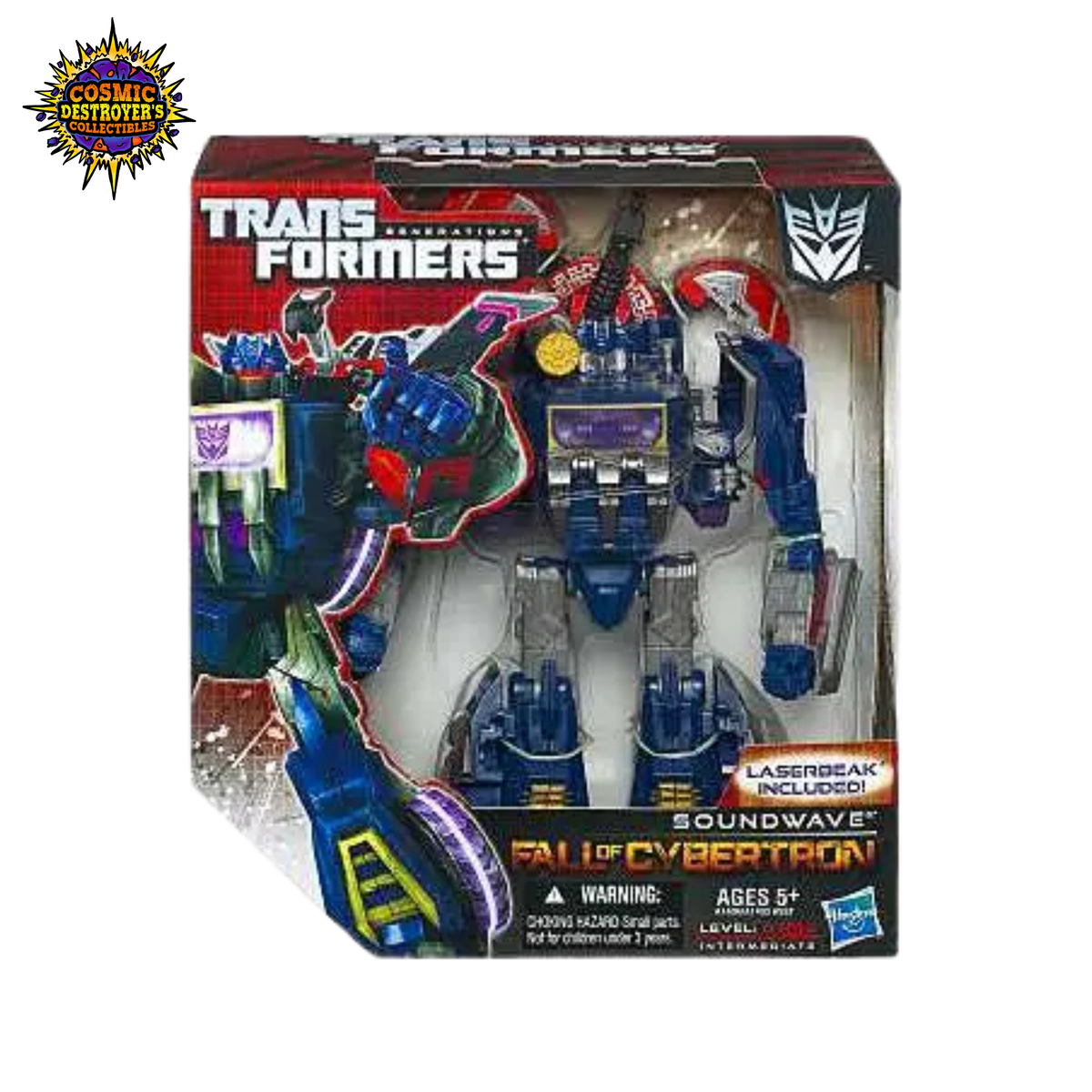 Transformers Generations - Fall of Cybertron - Soundwave (w/ Laserbeak) - Voyager Class