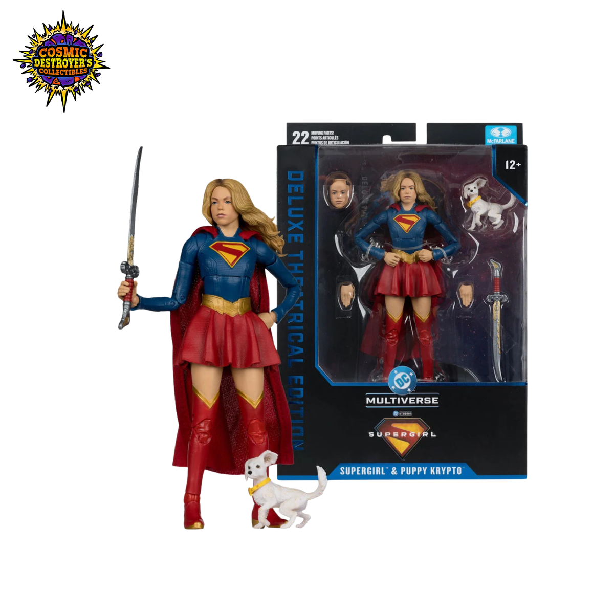 McFarlane Toys (Deluxe Theatrical Edition) - DC Multiverse - Supergirl & Puppy Krypto (Supergirl 2026)