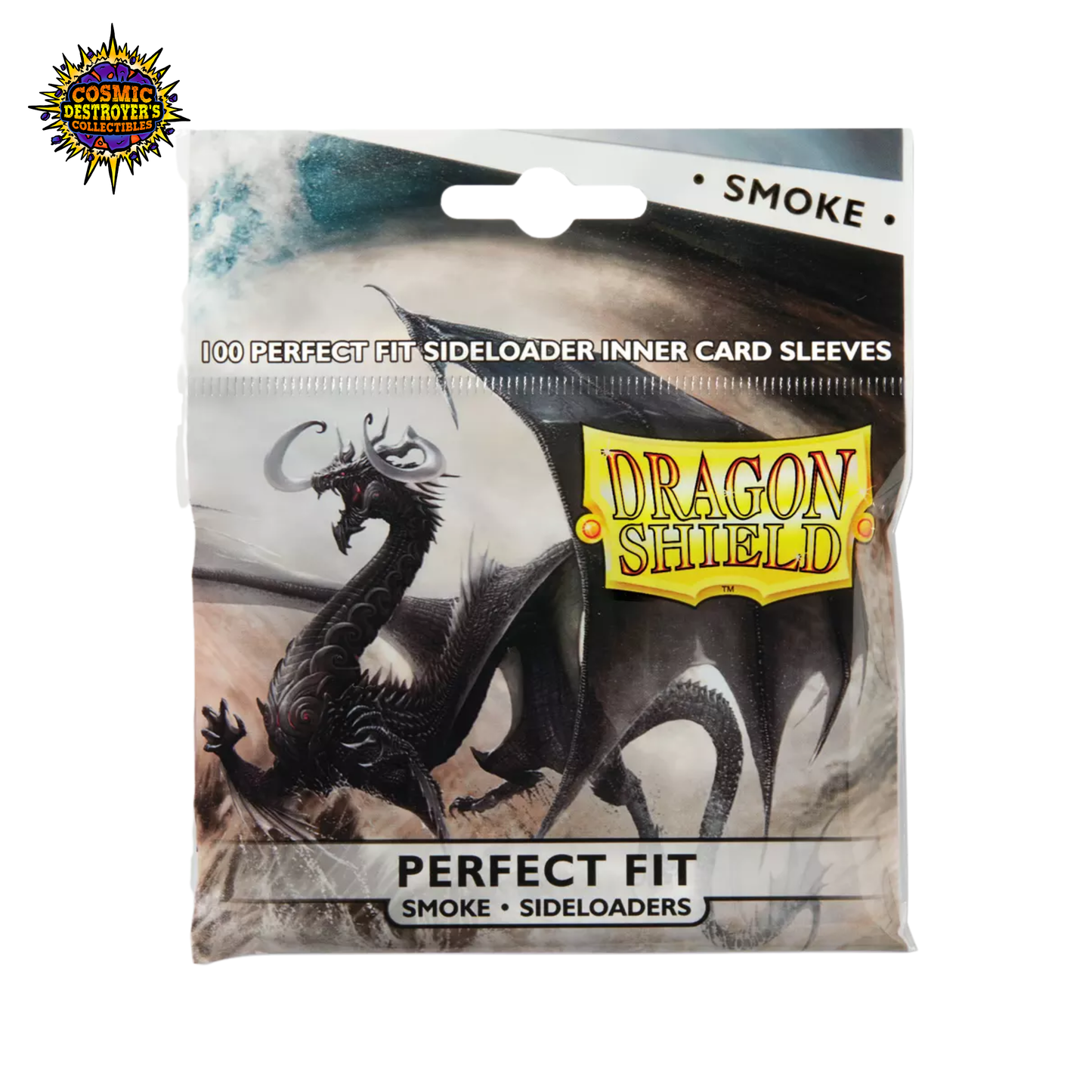 Dragon Shield - Perfect FIt Sideloaders Sleeves - Smoke (100-Pack) - Dragon Shield Card Sleeves