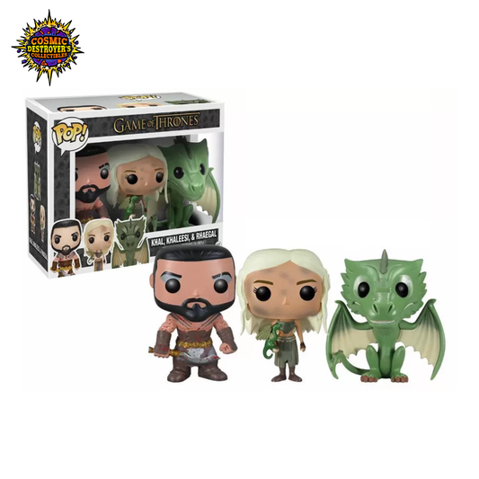 Funko Pop! Game of Thrones - Khal, Khalessi, & Rhaegal - 3pk