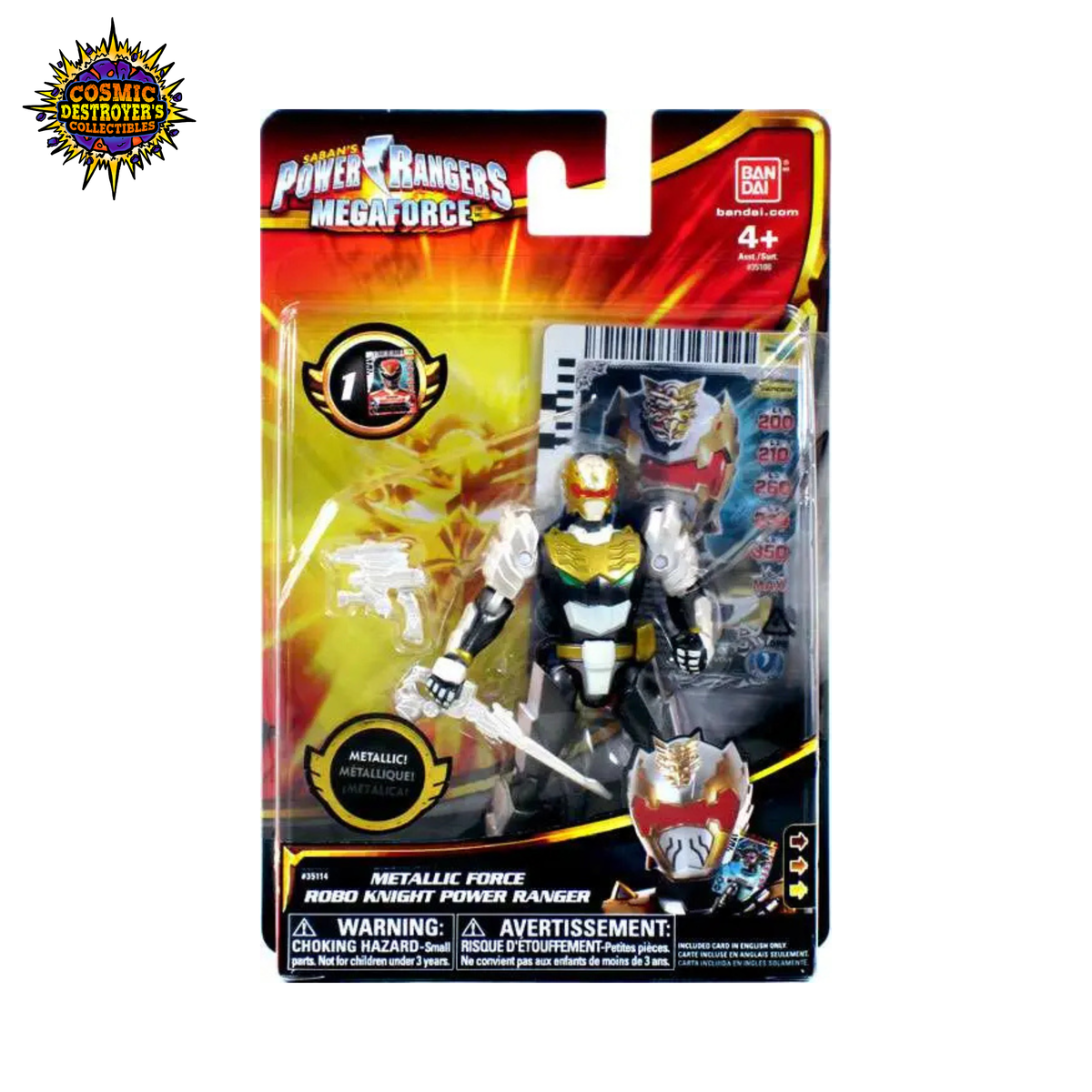 Power Rangers Megaforce - Metallic Force Robo Knight Power Ranger Action Figure - 2013