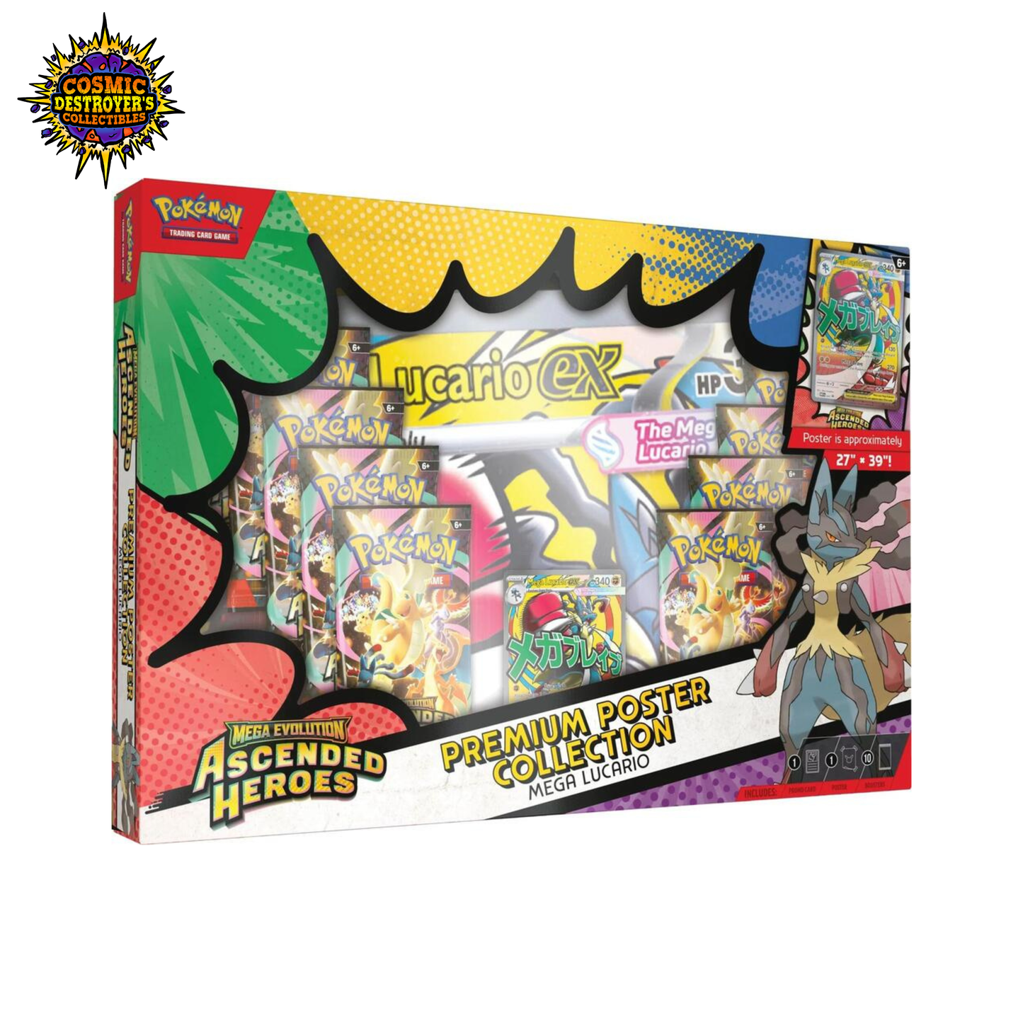 Pokémon TCG: Premium Poster Collection: Mega Gardevoir / Mega Lucario - ME: Ascended Heroes (ASC)