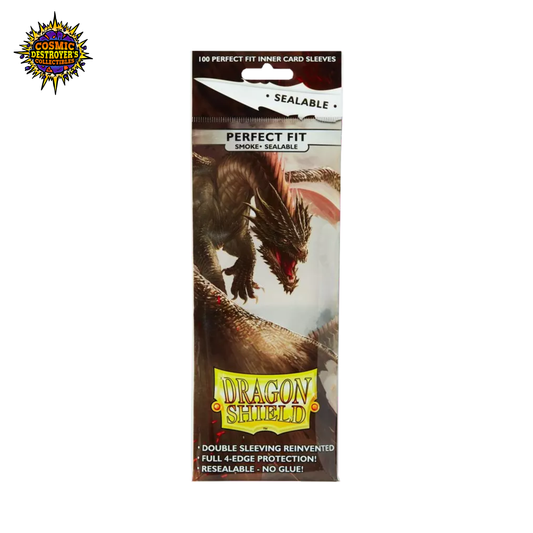Dragon Shield - Perfect Fit Sealable Sleeves - Smoke (100-Pack) - Dragon Shield Card Sleeves
