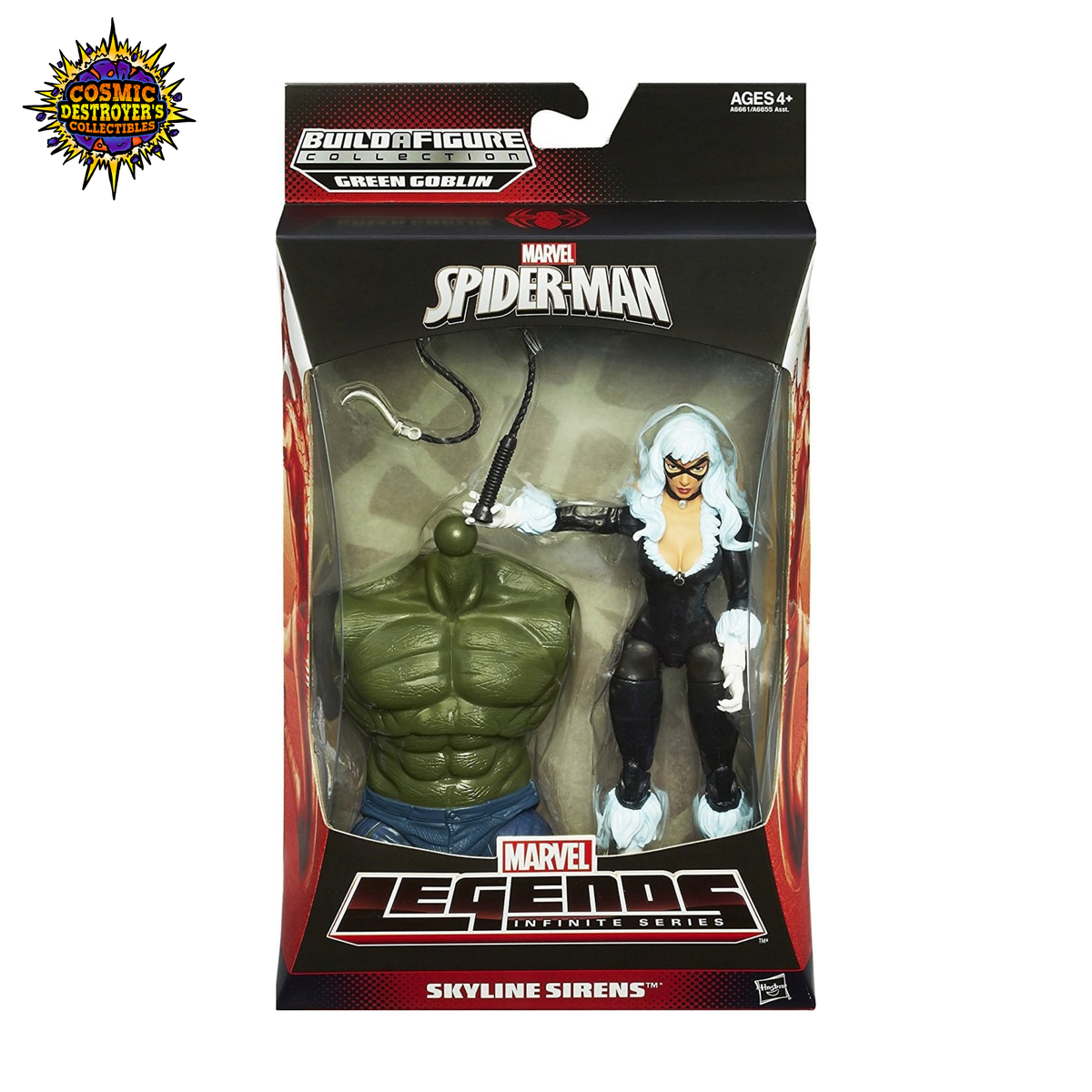 Marvel Legends (Infinite Series) - Marvel Spider-Man - Skyline Sirens (Black Cat) - Green Goblin BAF - 2013
