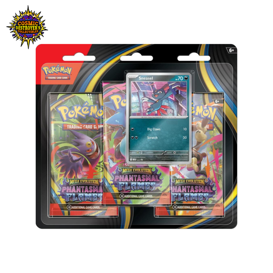 Pokemon TCG: Phantasmal Flames 3pk Blister - ME02