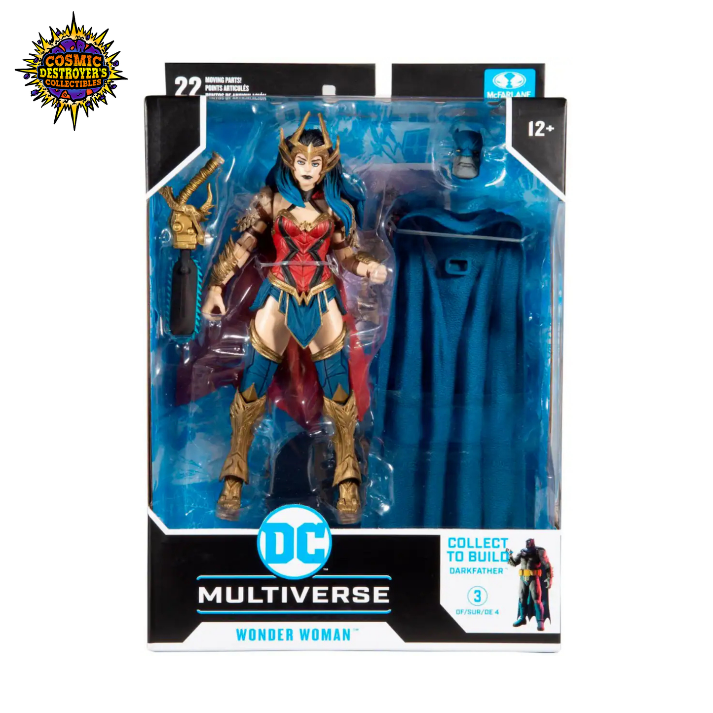 McFarlane Toys - DC Multiverse - Wonder Woman Action Figure (Dark Nights: Death Metal) - Darkfather BAF