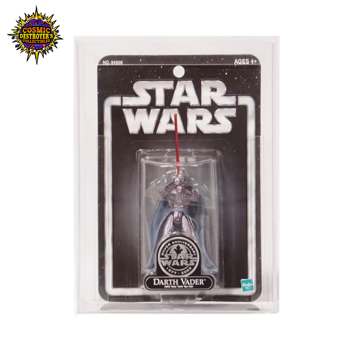 Star Wars Carded Action Figure - Darth Vader - New York Toy Fair Silver Anniversary Exclusive - 2002