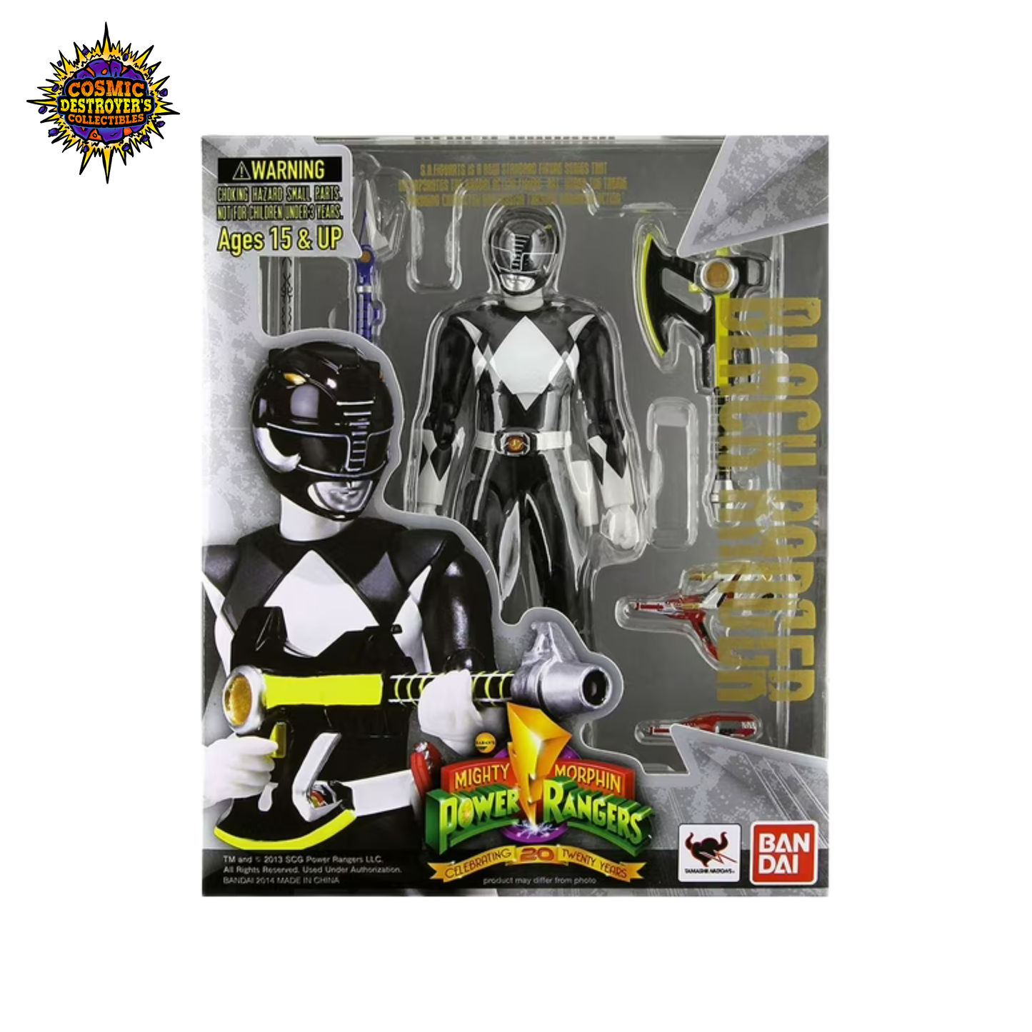 S.H. Figuarts - Mighty Morphin Power Rangers - Black Ranger Action Figure - 2013