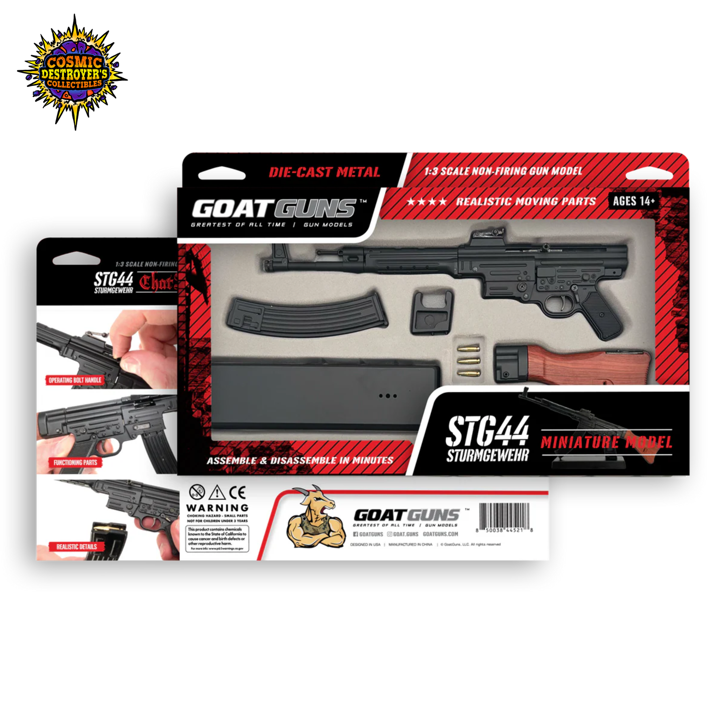 Miniature STG44 Die Cast Model Kit - (Sturmgewehr)