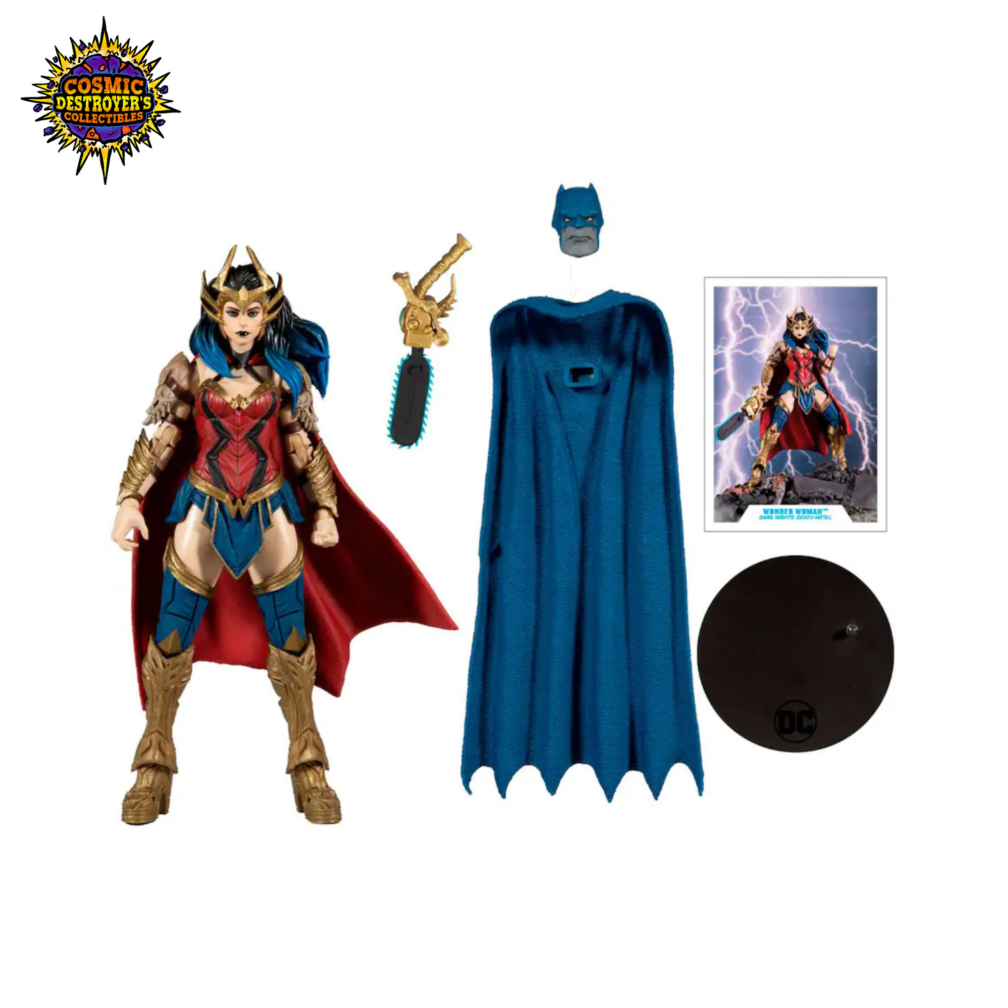 McFarlane Toys - DC Multiverse - Wonder Woman Action Figure (Dark Nights: Death Metal) - Darkfather BAF