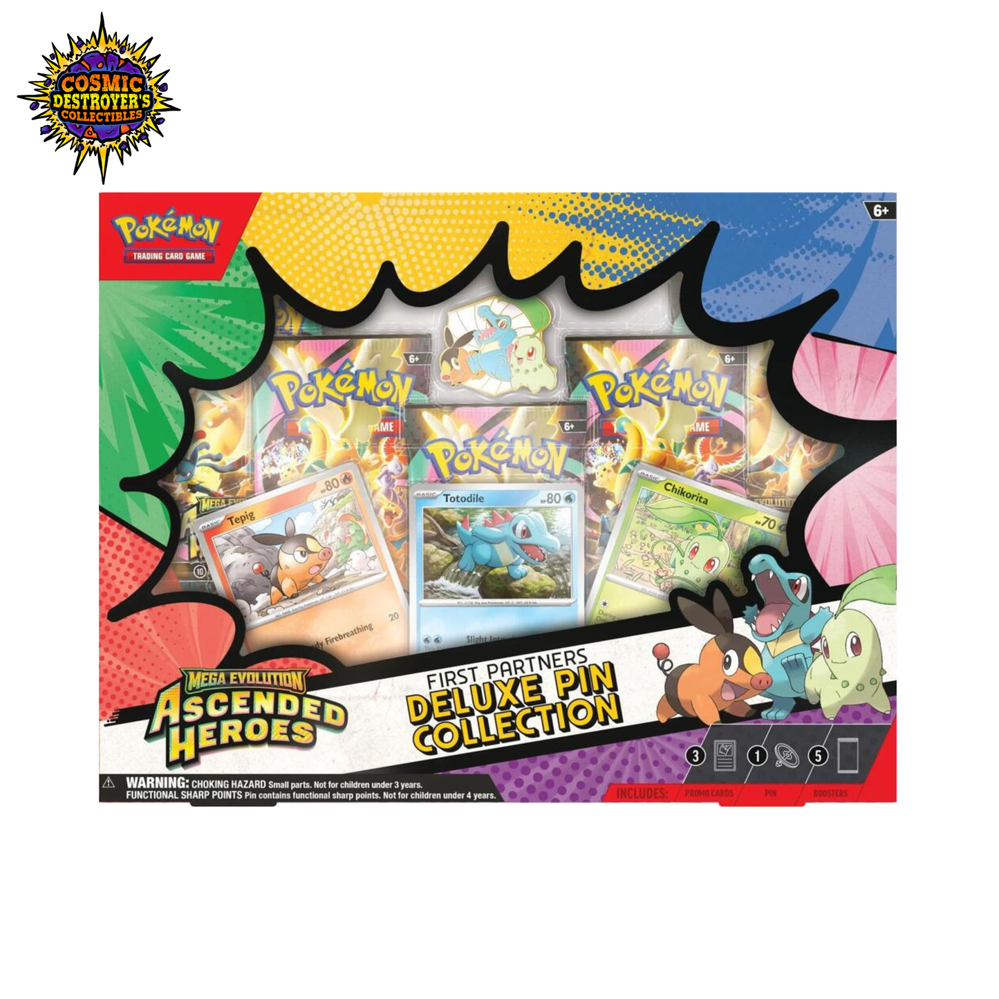 Pokémon TCG: Ascended Heroes First Partners Deluxe Pin Collection - ME: Ascended Heroes (ASC)