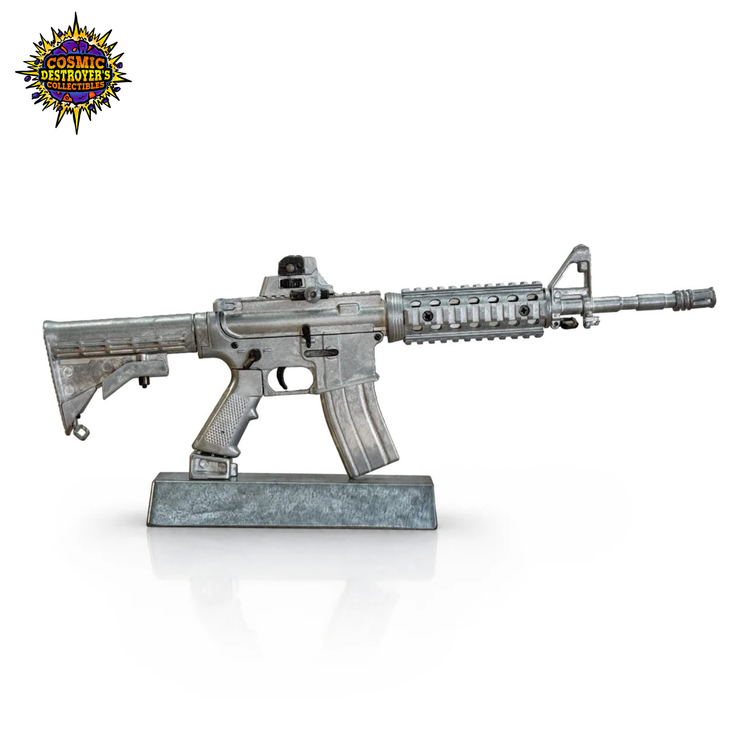 Miniature AR-15 Die Cast Model Kit - (AR15 Model - Raw Diecast)