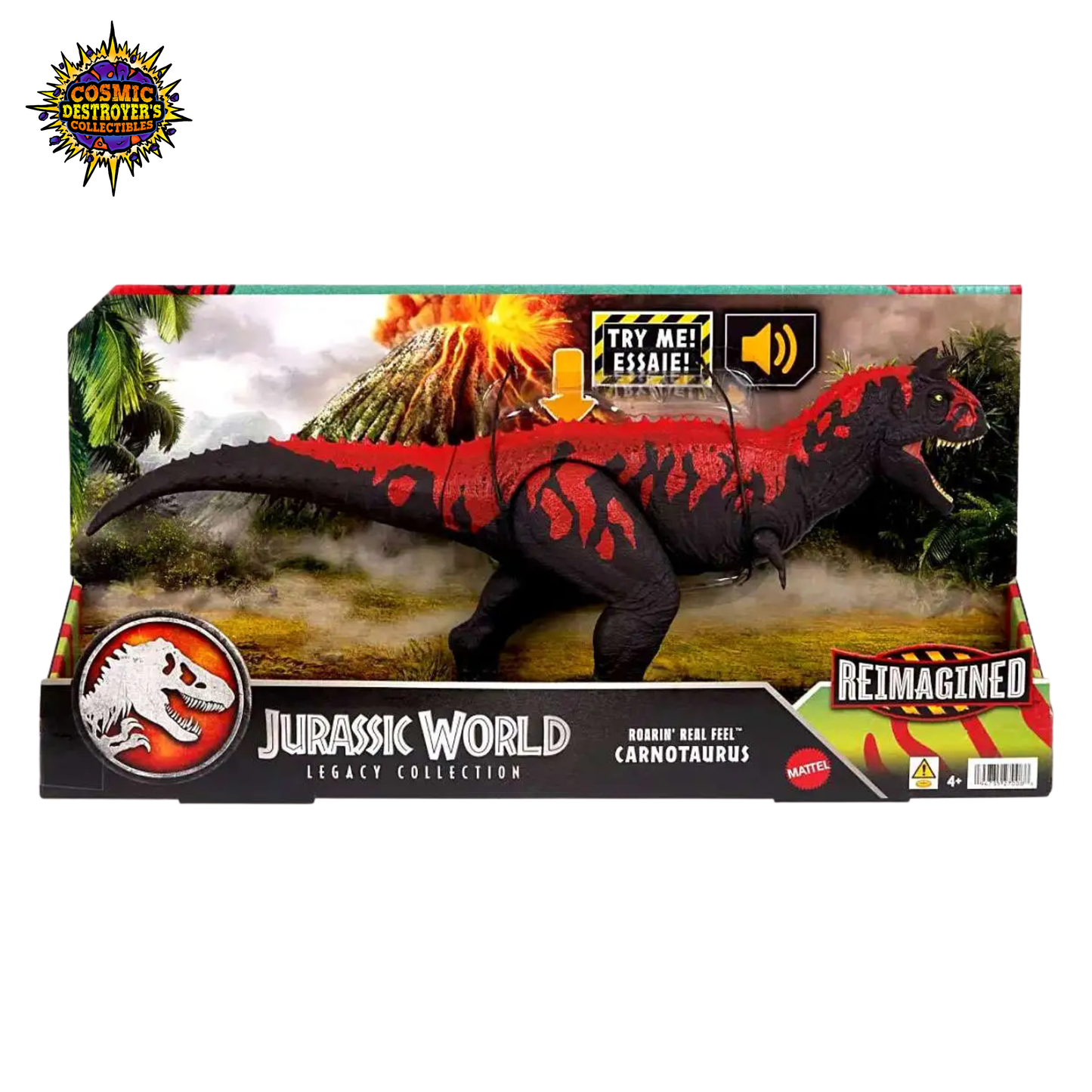 Jurassic World Legacy Collection - Reimagined - Roarin' Real Feel Carnotaurus Action Figure