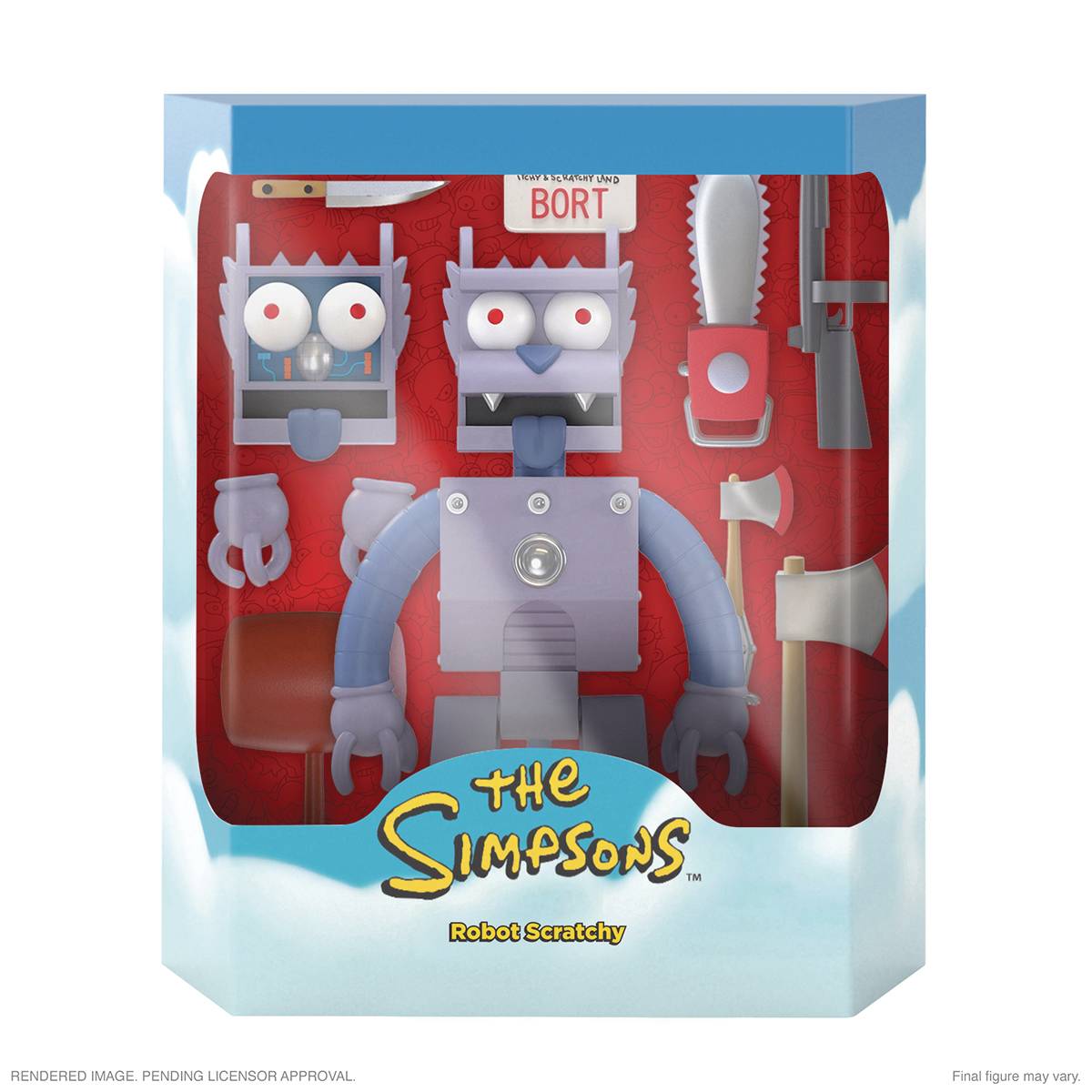 SUPER7 - SIMPSONS ULTIMATES - ROBOT SCRATCHY - ACTION FIGURE