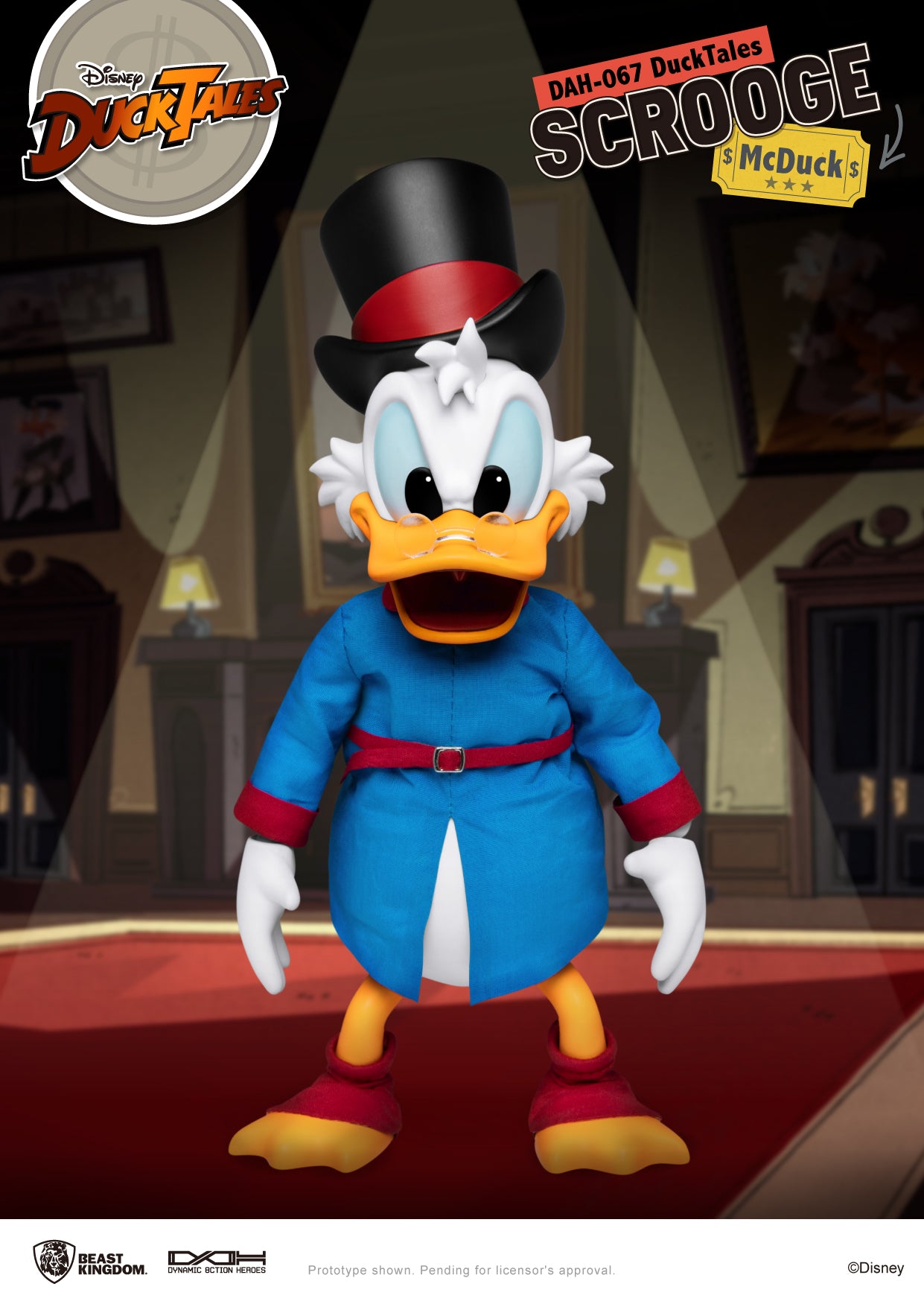 DUCK TALES DAH-067 DYNAMIC 8-CTION HEROES SCROOGE MCDUCK ACTION FIGURE