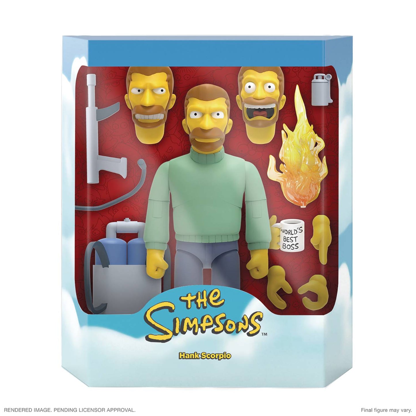 SUPER7 - THE SIMPSONS ULTIMATES W2 HANK SCORPIO ACTION FIGURE