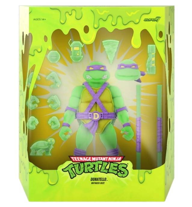 SUPER7 - TMNT ULTIMATES DONATELLO MUTAGEN OOZE GLOW FIGURE