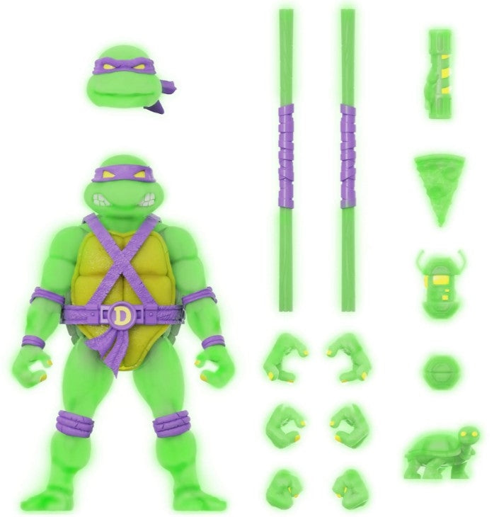 SUPER7 - TMNT ULTIMATES DONATELLO MUTAGEN OOZE GLOW FIGURE